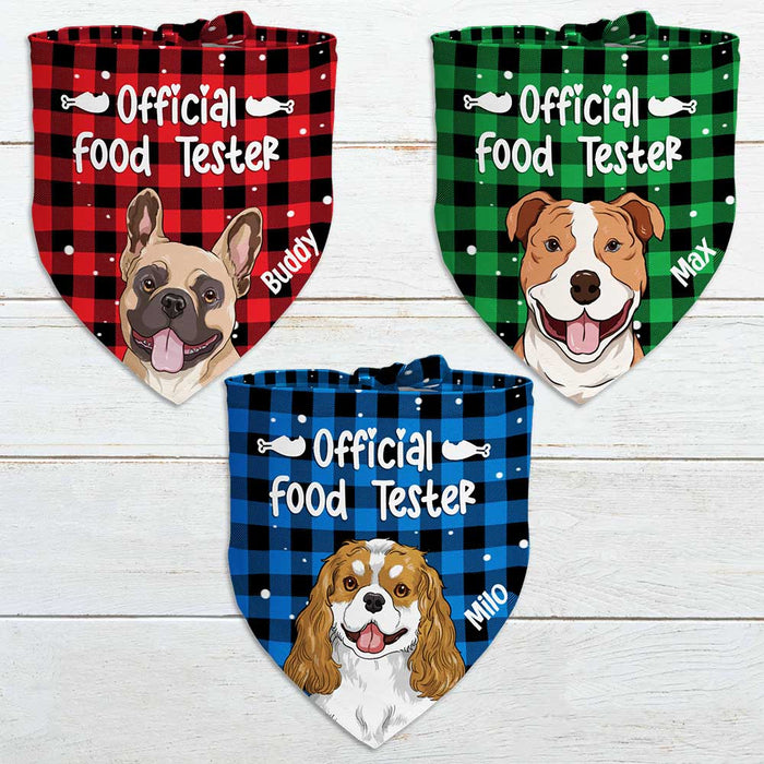 Personalized Dog Food Tester Bandana NB193 95O47 1