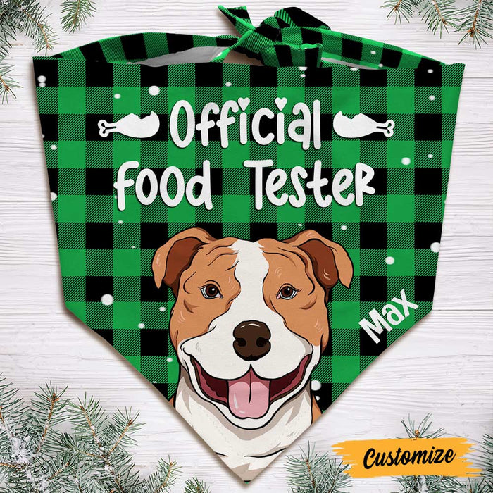 Personalized Dog Food Tester Bandana NB193 95O47 1