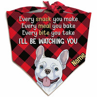 Personalized Dog Watching Bandana NB191 95O34 thumb 1