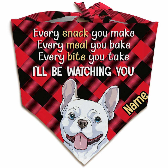 Personalized Dog Watching Bandana NB191 95O34 1