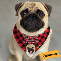 Personalized Dog Watching Bandana NB191 95O34 thumb 1