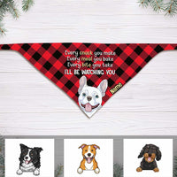 Personalized Dog Watching Bandana NB191 95O34 thumb 1
