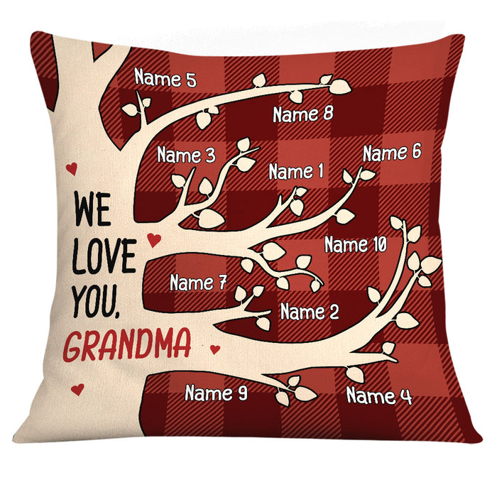 Personalized Grandma Tree Pillow NB181 81O32 1