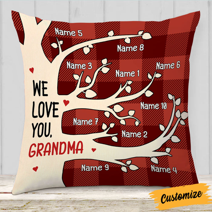 Personalized Grandma Tree Pillow NB181 81O32 1