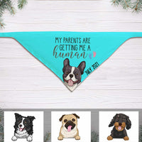 Personalized My Parents  A Human Pregnancy Announcement Dog Bandana NB194 85O34 thumb 1