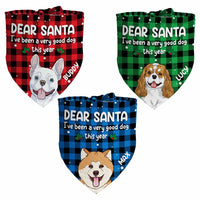 Personalized Santa Been Good This Year Dog Christmas Bandana SB91 85O47 thumb 1