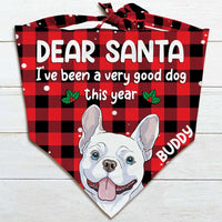 Personalized Santa Been Good This Year Dog Christmas Bandana SB91 85O47 thumb 1