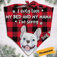 Personalized Dog My Bed And Mama Bandana NB192 26O36 thumb 1