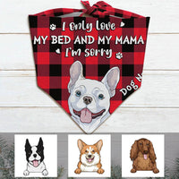 Personalized Dog My Bed And Mama Bandana NB192 26O36 thumb 1