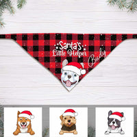 Personalized Dog Santa Helper Christmas Bandana NB183 81O34 thumb 1