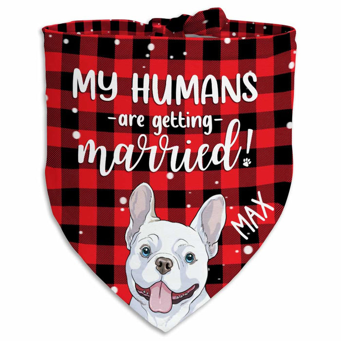 Personalized Wedding Announcement Dog Bandana NB192 23O47 1