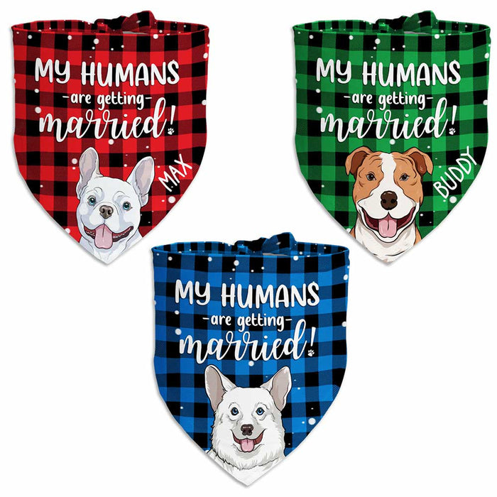 Personalized Wedding Announcement Dog Bandana NB192 23O47 1