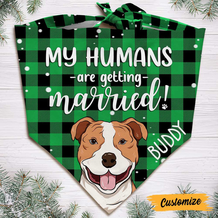 Personalized Wedding Announcement Dog Bandana NB192 23O47 1