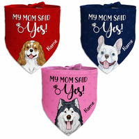 Personalized Dog My Mom Marriage Engagement Proposal Bandana NB195 85O47 thumb 1