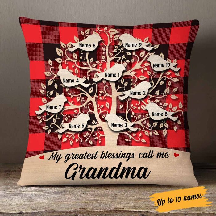 Personalized Mom Grandma Granddaughter Grandson Pillow NB182 30O58 1