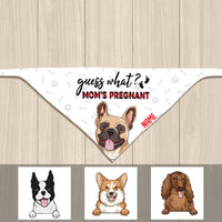 Personalized Dog Mom Pregnant Bandana NB202 95O36 thumb 1
