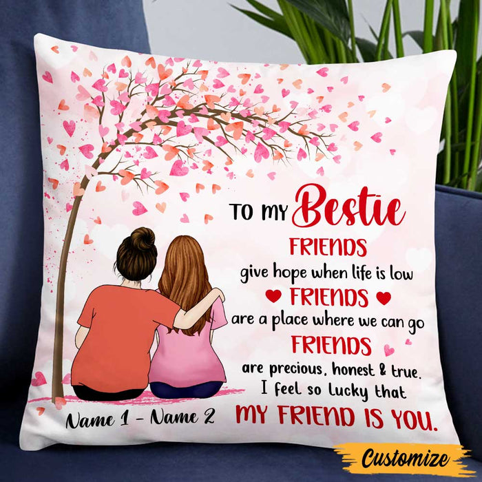 Personalized Friends Sisters Friendship Pillow NB201 24O47 1