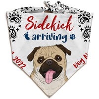 Personalized Baby Announcement Dog Bandana NB201 23O36 thumb 1