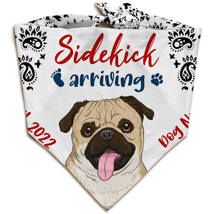 Personalized Baby Announcement Dog Bandana NB201 23O36 1