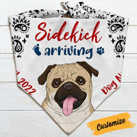 Personalized Baby Announcement Dog Bandana NB201 23O36 thumb 1