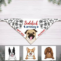 Personalized Baby Announcement Dog Bandana NB201 23O36 thumb 1