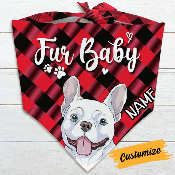 Personalized Fur Baby Dog Bandana NB202 24O34 1