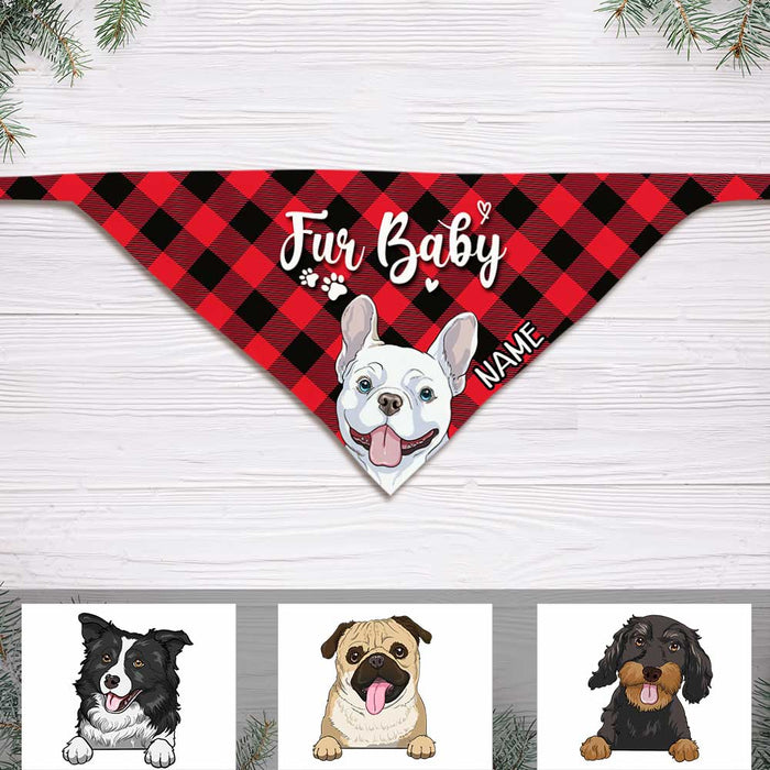 Personalized Fur Baby Dog Bandana NB202 24O34 1