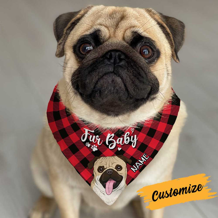 Personalized Fur Baby Dog Bandana NB202 24O34 1