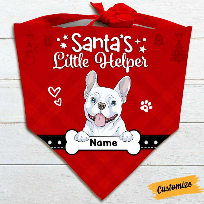 Personalized Dog Christmas Santa Belt Bandana NB203 24O57 1