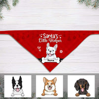 Personalized Dog Christmas Santa Belt Bandana NB203 24O57 thumb 1