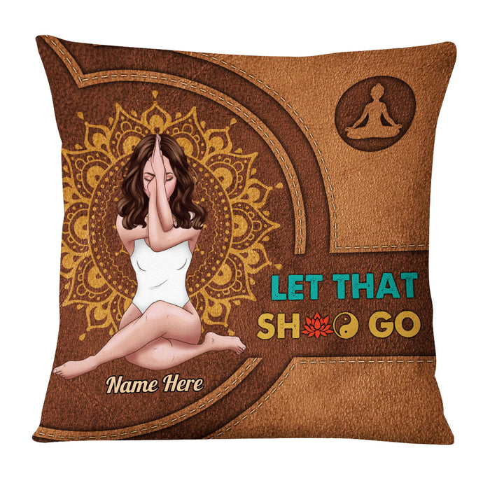 Personalized Yoga Girl Pillow NB201 87O53 1