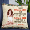 Personalized Yoga Girl Pillow NB202 87O53 1