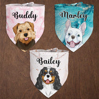 Personalized Dog Marble Bandana NB204 24O47 thumb 1