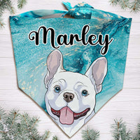 Personalized Dog Marble Bandana NB204 24O47 thumb 1