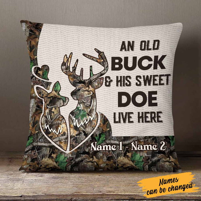 Personalized Hunting Couple Pillow NB202 30O58 1