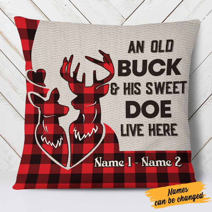 Personalized Hunting Couple Pillow NB202 30O58 1