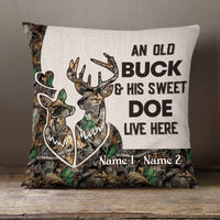 Personalized Hunting Couple Pillow NB202 30O58 thumb 1