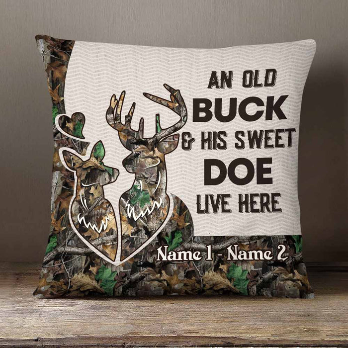 Personalized Hunting Couple Pillow NB202 30O58 1