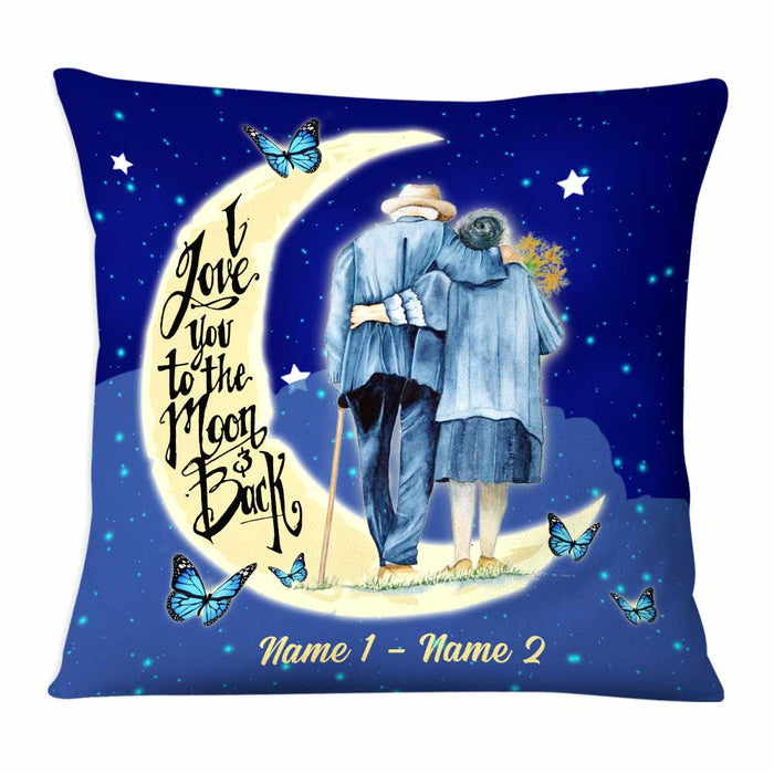 Personalized Couple To The Moon And Back Pillow NB203 30O58 1