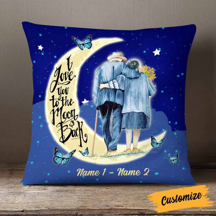 Personalized Couple To The Moon And Back Pillow NB203 30O58 1