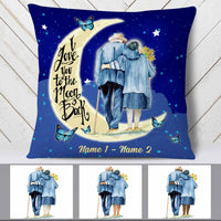 Personalized Couple To The Moon And Back Pillow NB203 30O58 thumb 1