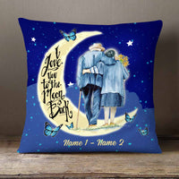 Personalized Couple To The Moon And Back Pillow NB203 30O58 thumb 1