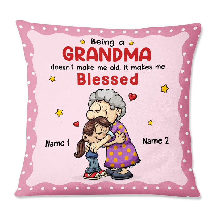 Personalized Being A Grandma Grandkid Granddaughter Pillow NB221 23O57 1