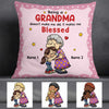Personalized Being A Grandma Grandkid Granddaughter Pillow NB221 23O57 thumb 1