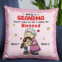 Personalized Being A Grandma Grandkid Granddaughter Pillow NB221 23O57 thumb 1
