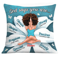 Personalized God Says BWA Pillow NB192 81O32 thumb 1