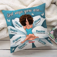 Personalized God Says BWA Pillow NB192 81O32 thumb 1