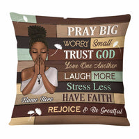Personalized BWA Pray God Pillow NB222 30O58 thumb 1