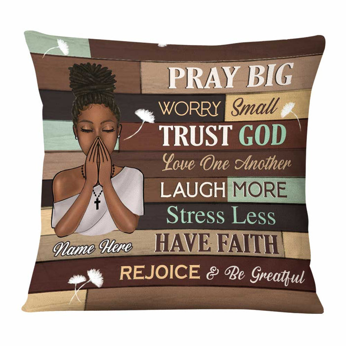 Personalized BWA Pray God Pillow NB222 30O58 1
