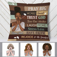 Personalized BWA Pray God Pillow NB222 30O58 thumb 1